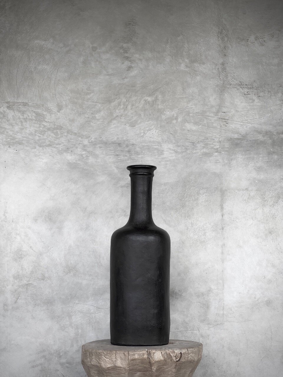 BOTOL small clay bottle, antique black