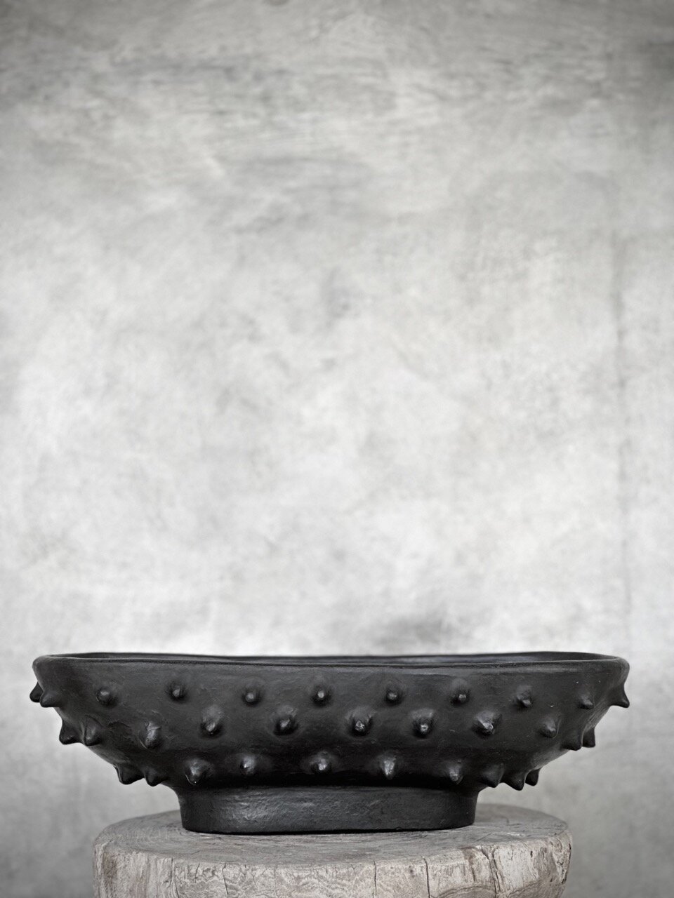 NAHA oval bowl, black antique