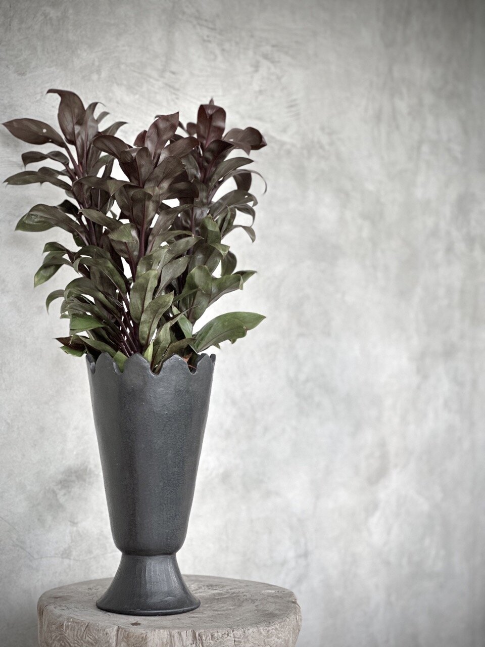 PIALA - S - vase small, black antique 