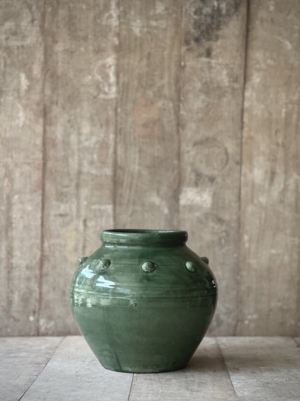 MONG large vase, green glazed