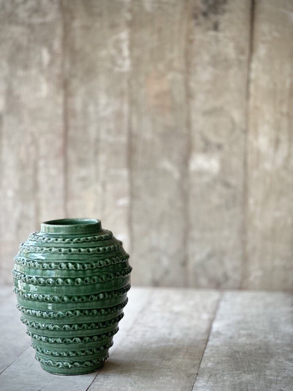 DURI large vase, green glazed