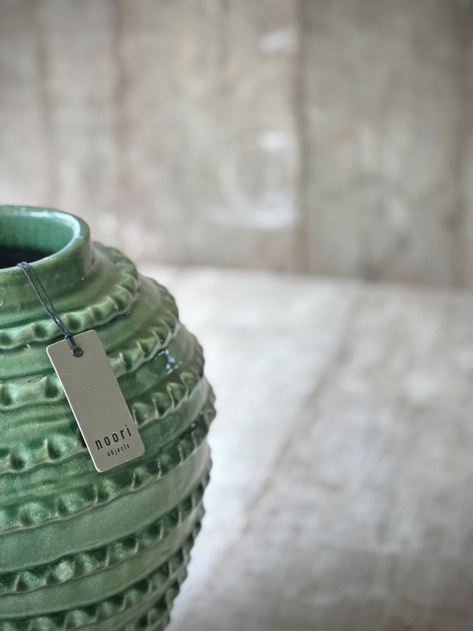 DURI large vase, green glazed