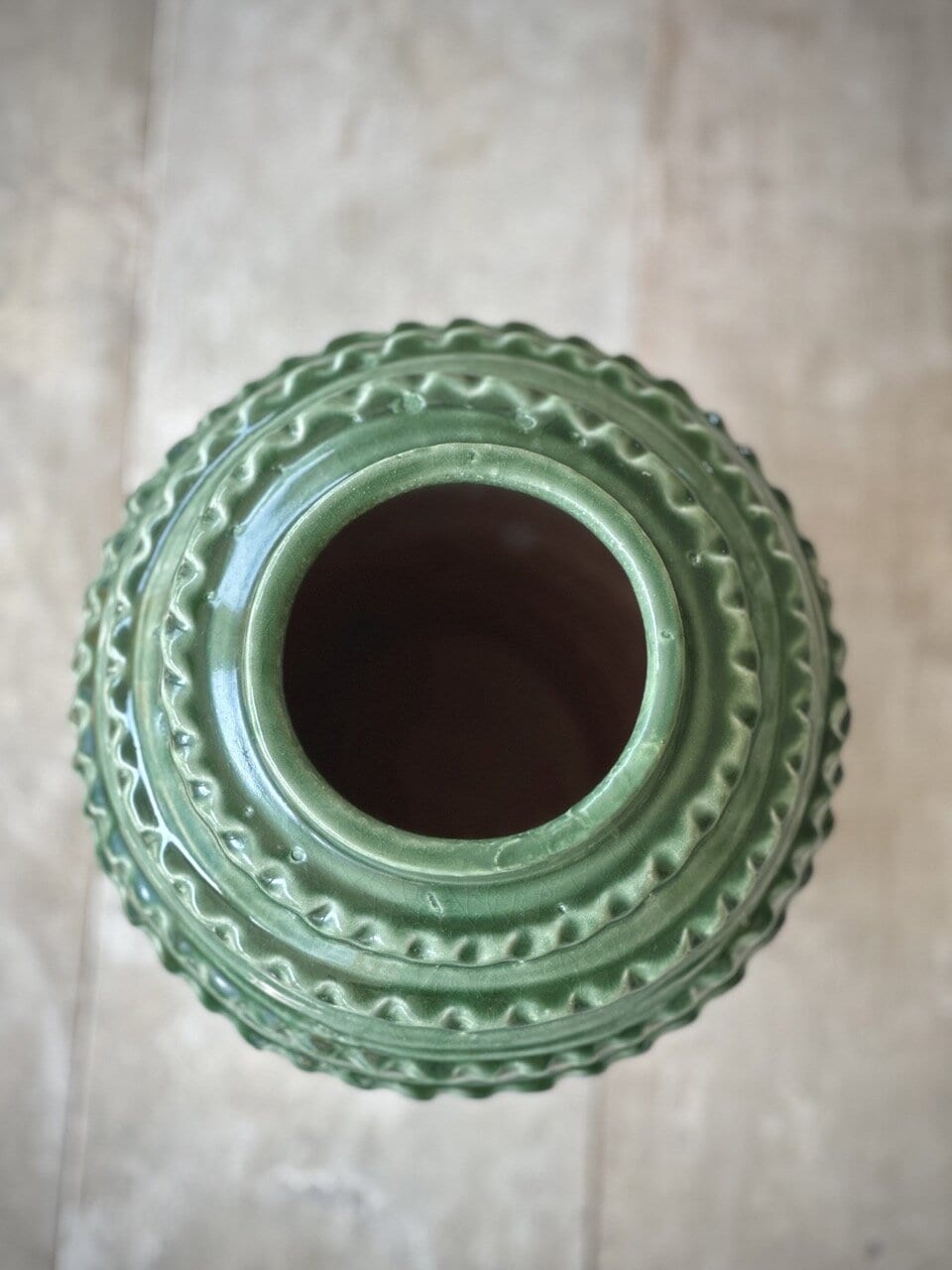 DURI large vase, green glazed