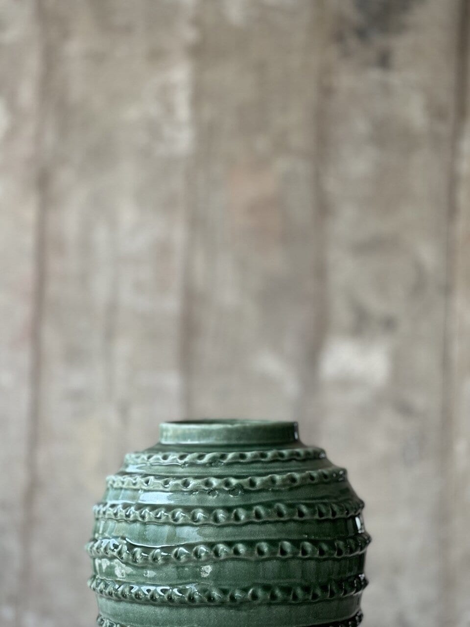 DURI large vase, green glazed