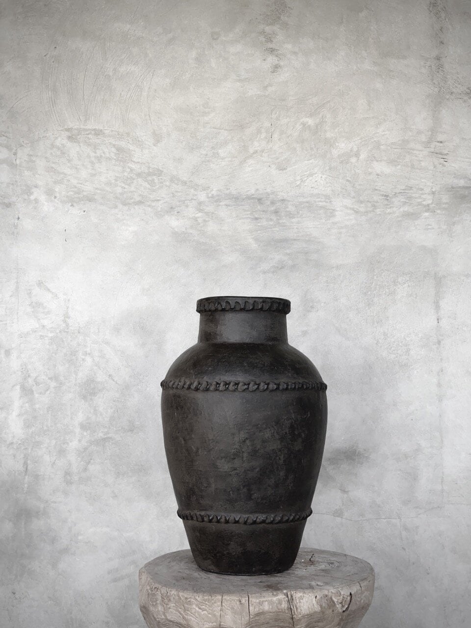 ULUNG - S - small pot, black antique