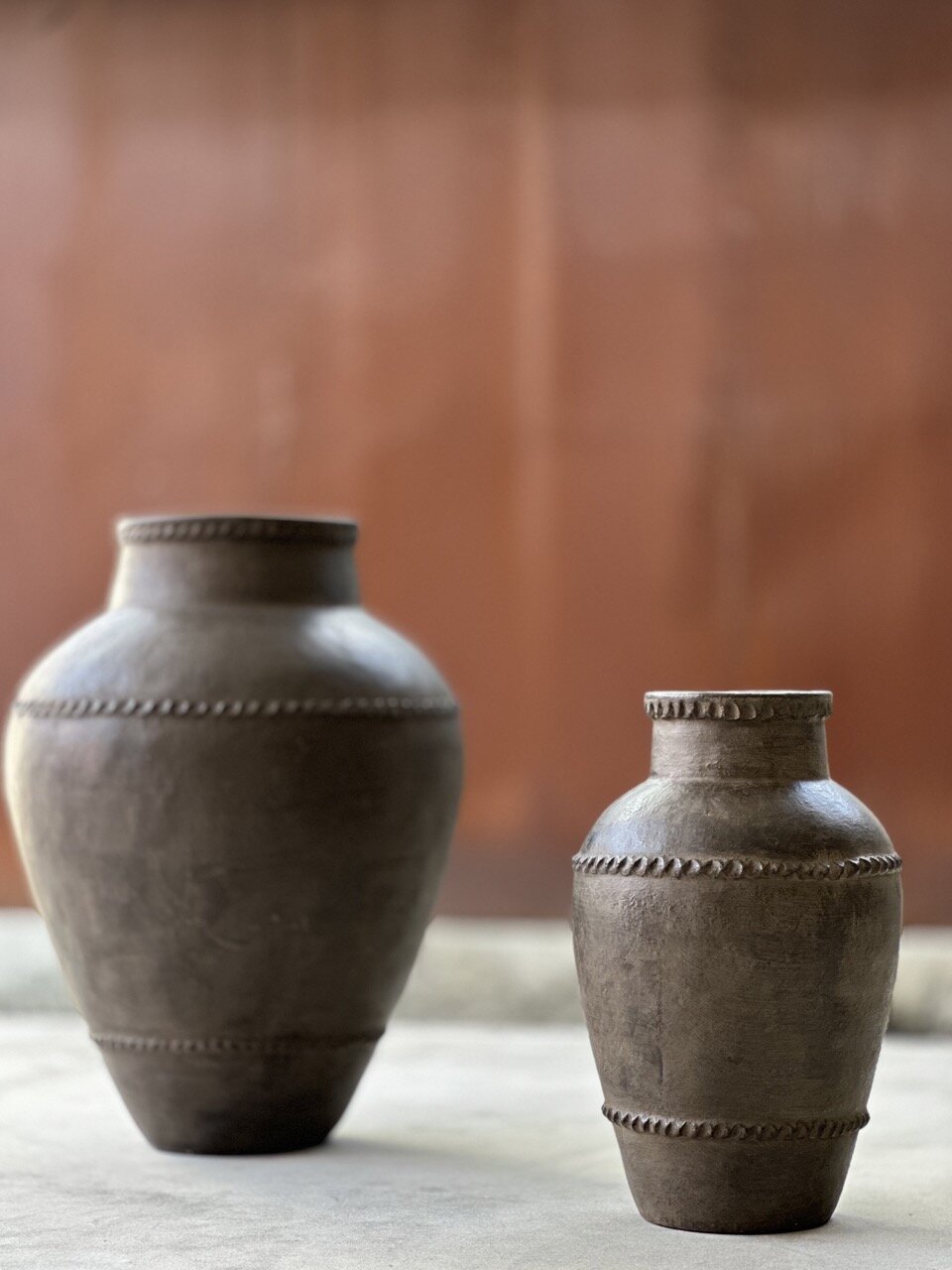 ULUNG - S - small pot, black antique