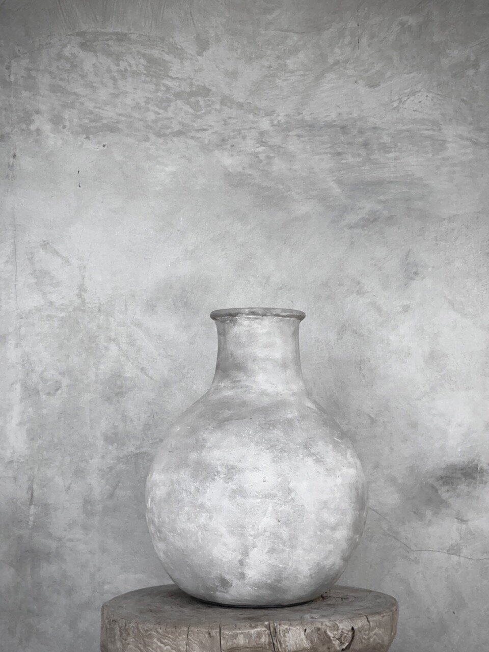 AYA - L -  bottle vase large, dirty white
