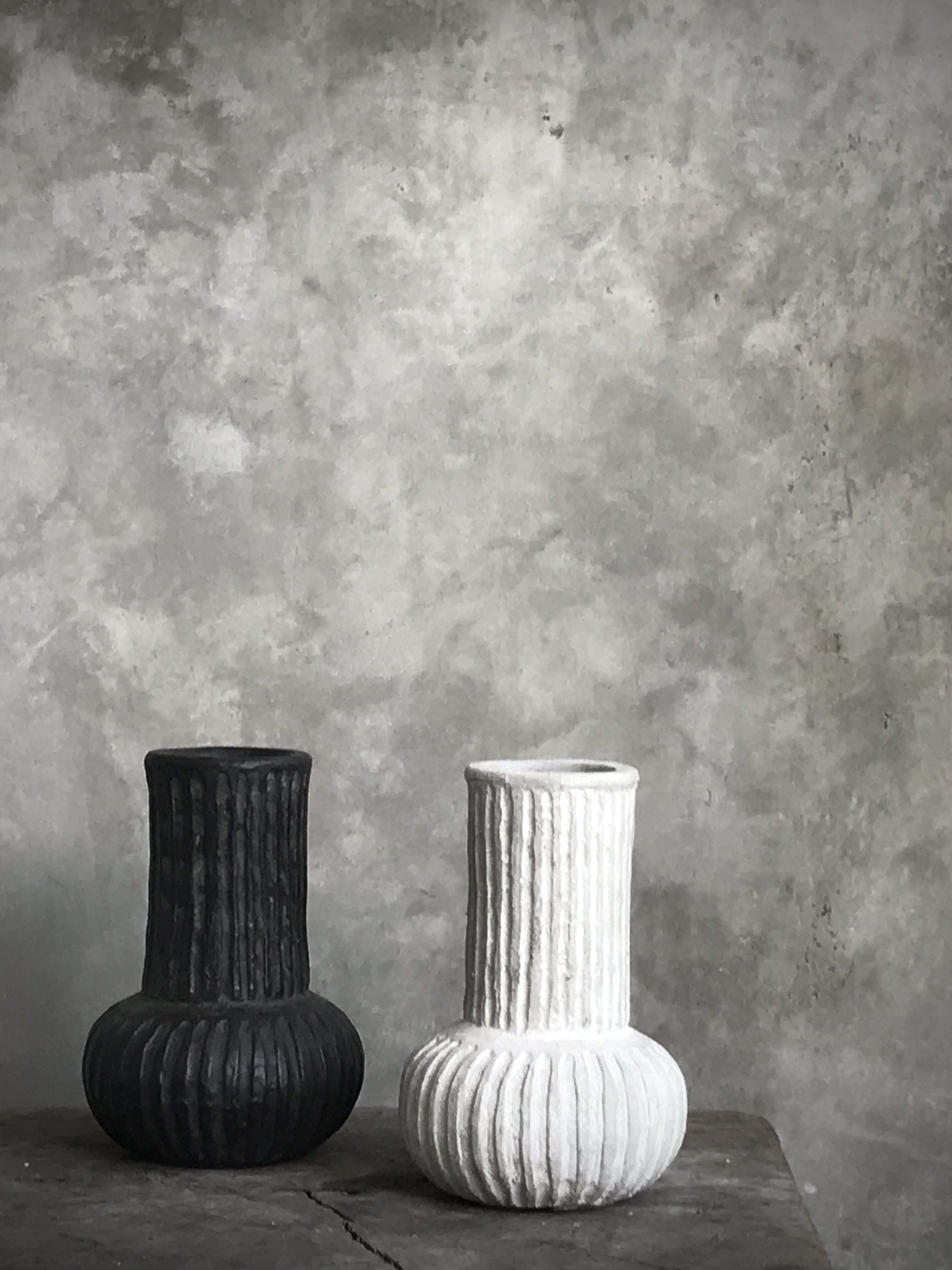 SAYAN vase, dirty white