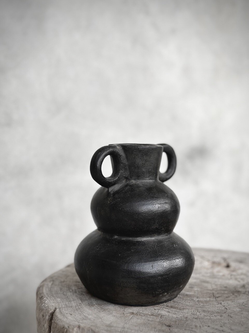 ENZO - Vase set of 3, black antique