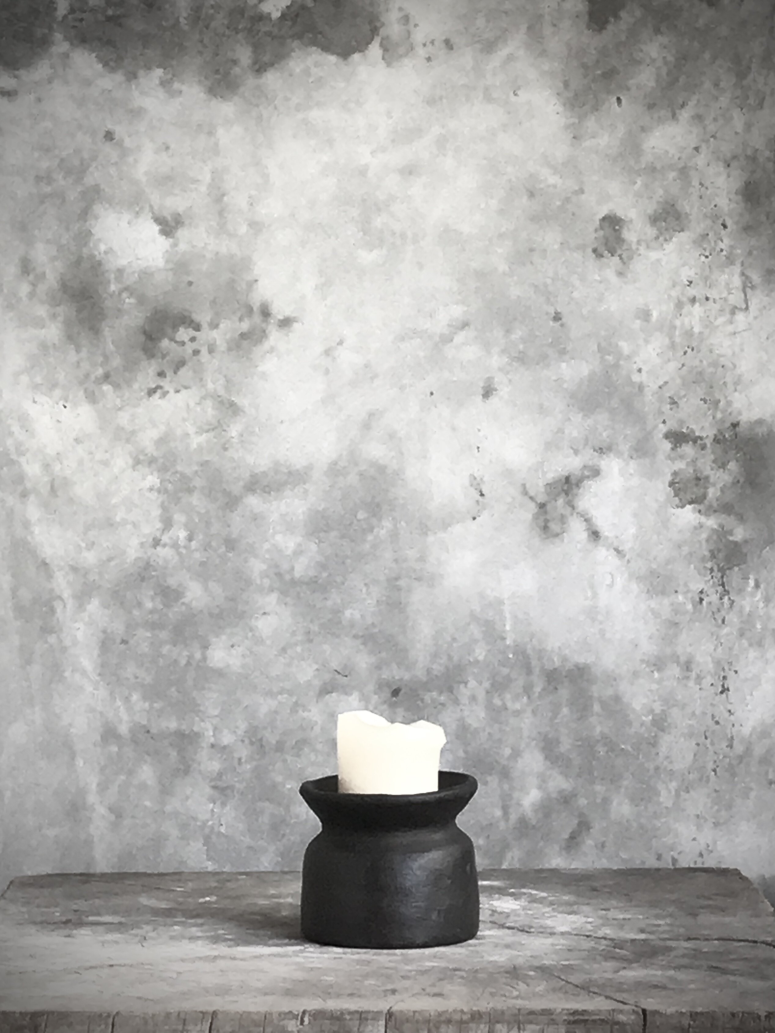 NIKKO candle holder, black antique