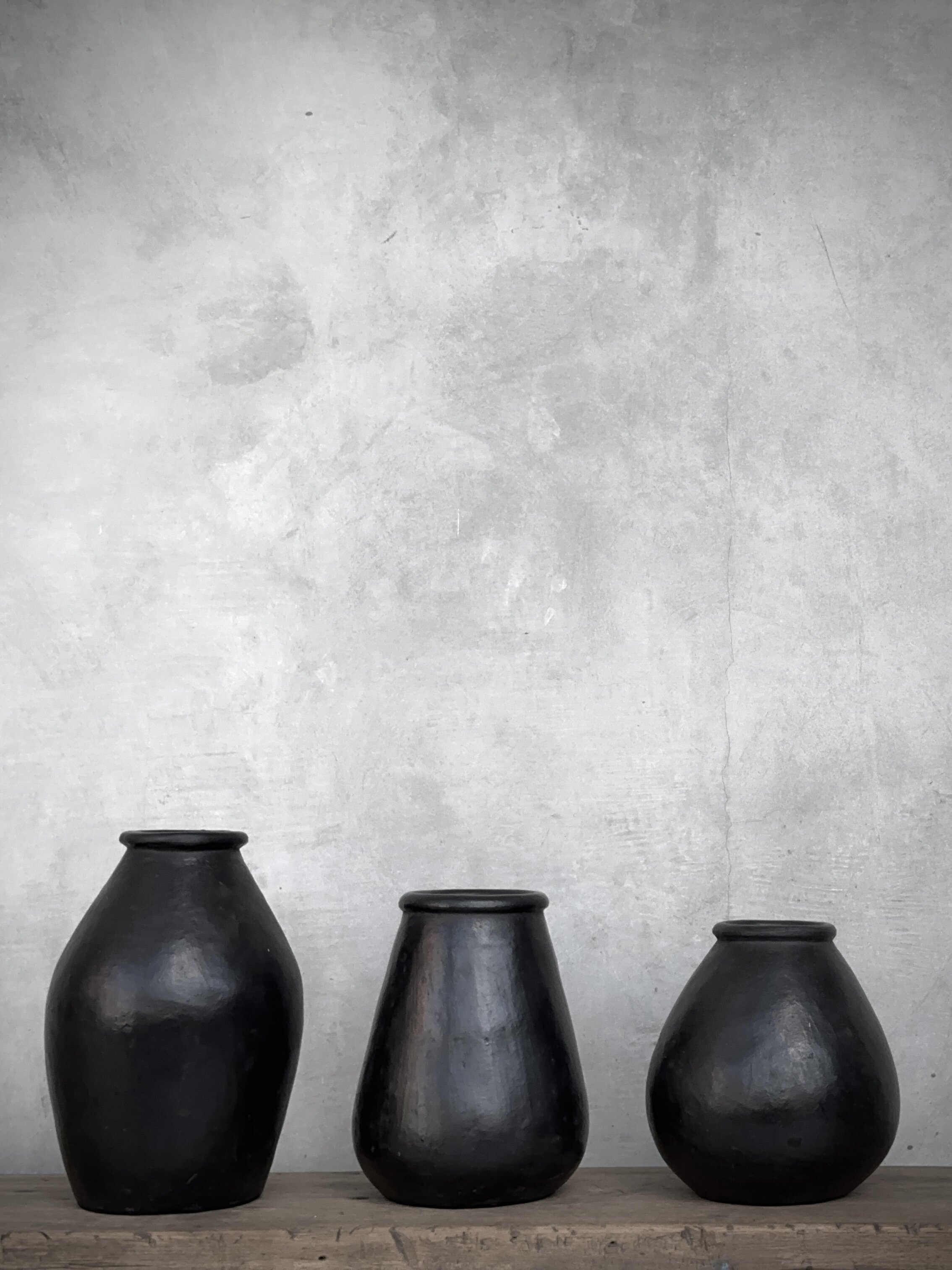 DONO vase small, black antique