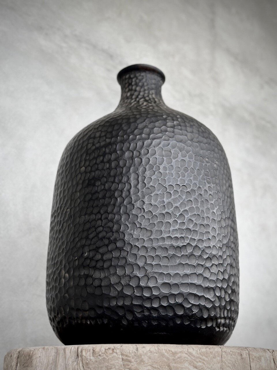 YOMO bottle vase, black antique