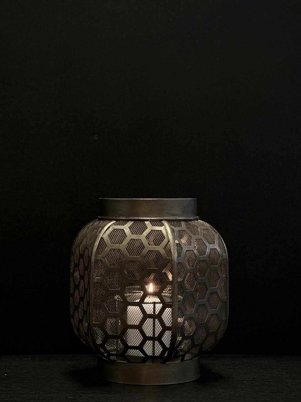 JING small lantern, antique brass - gold