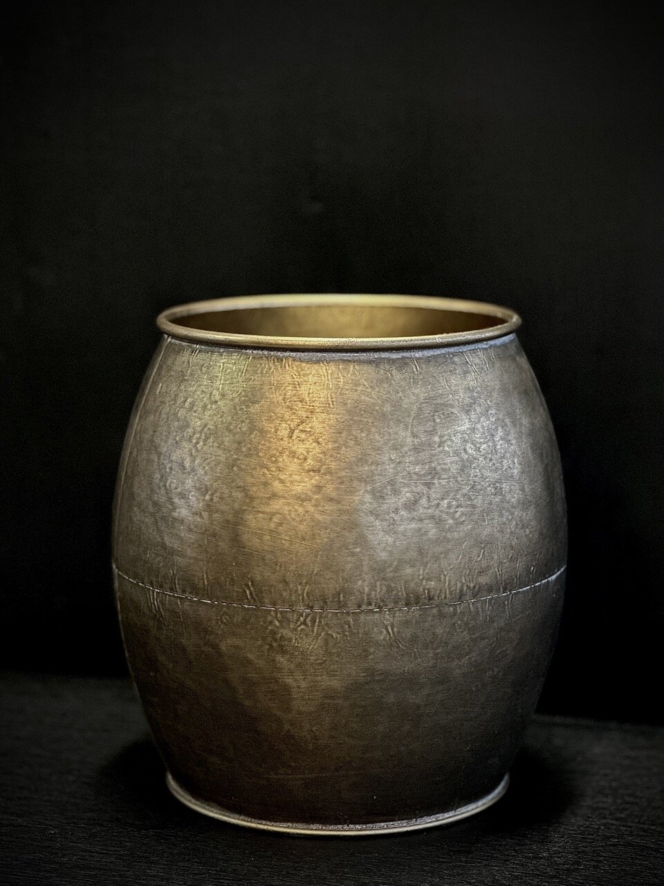 PIERRE pot, antique gold