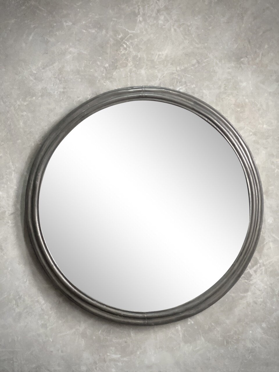 CIRCULO - L - large round mirror, antique