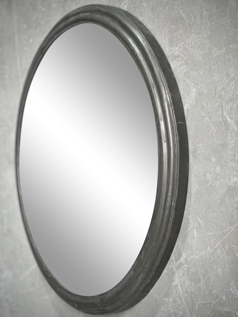 CIRCULO - L - large round mirror, antique