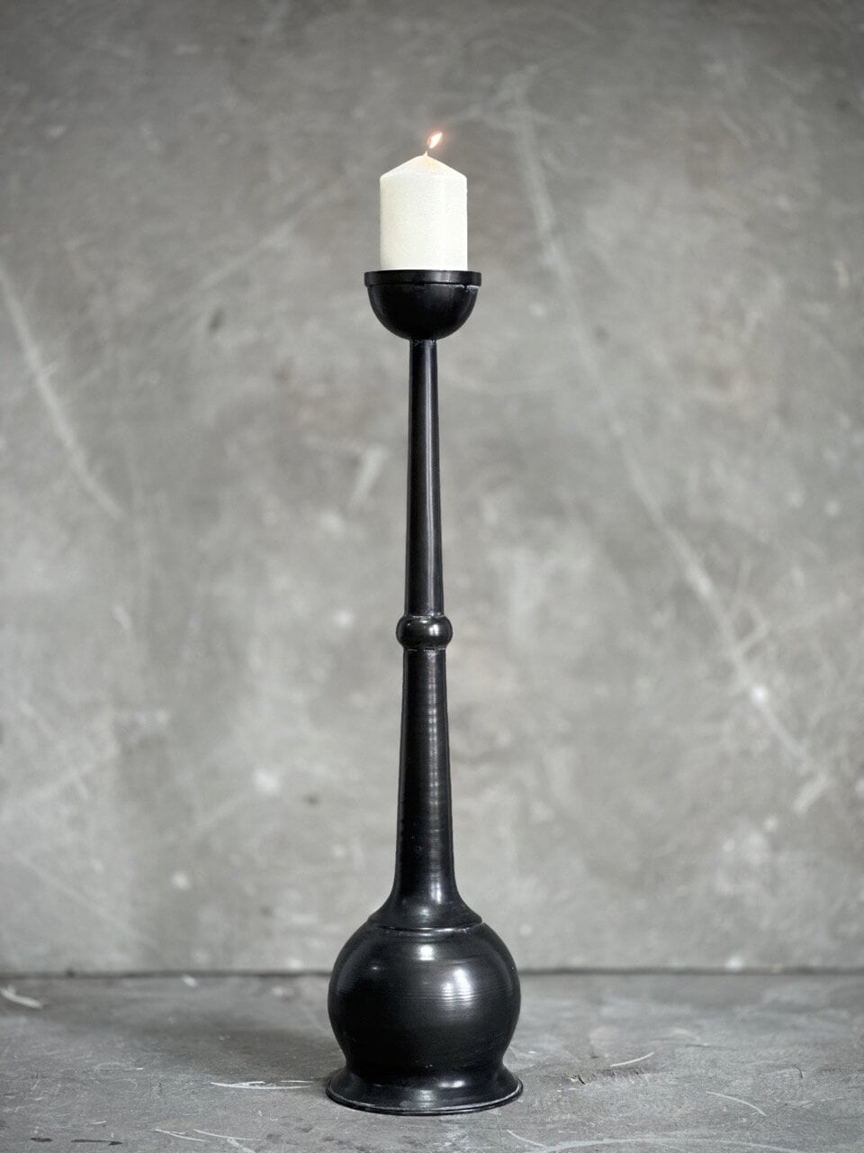 ZUKU candle holder, black