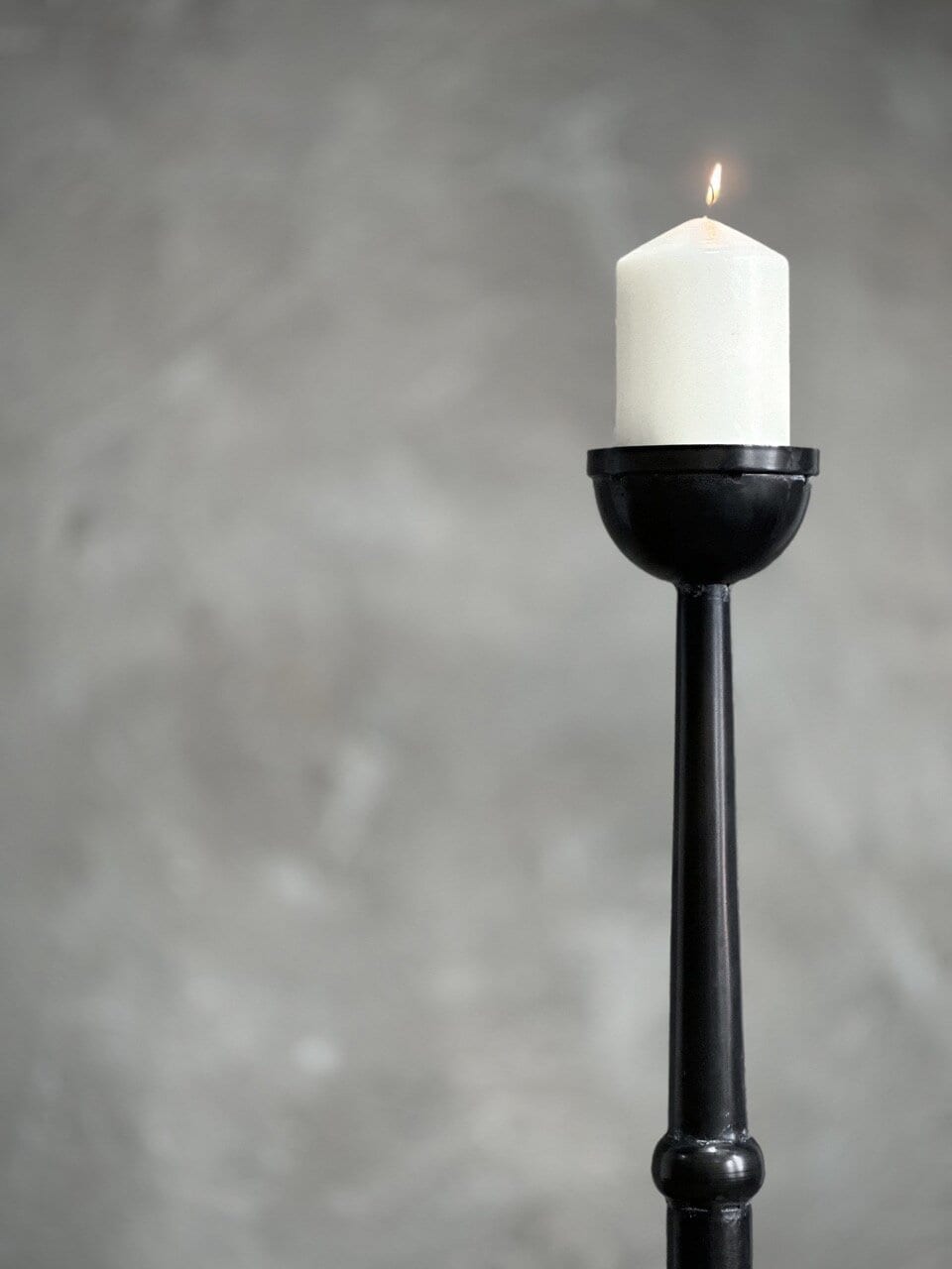 ZUKU candle holder, black