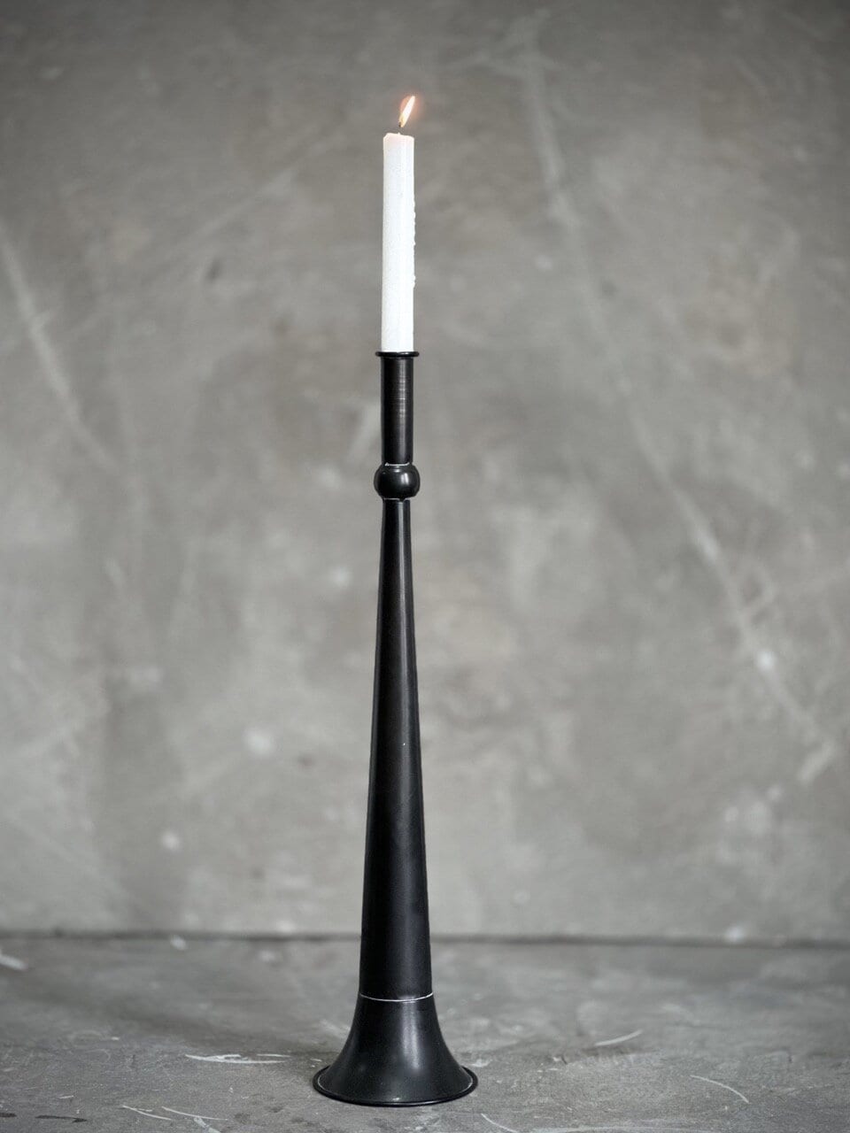 MILES candle holder, antique black