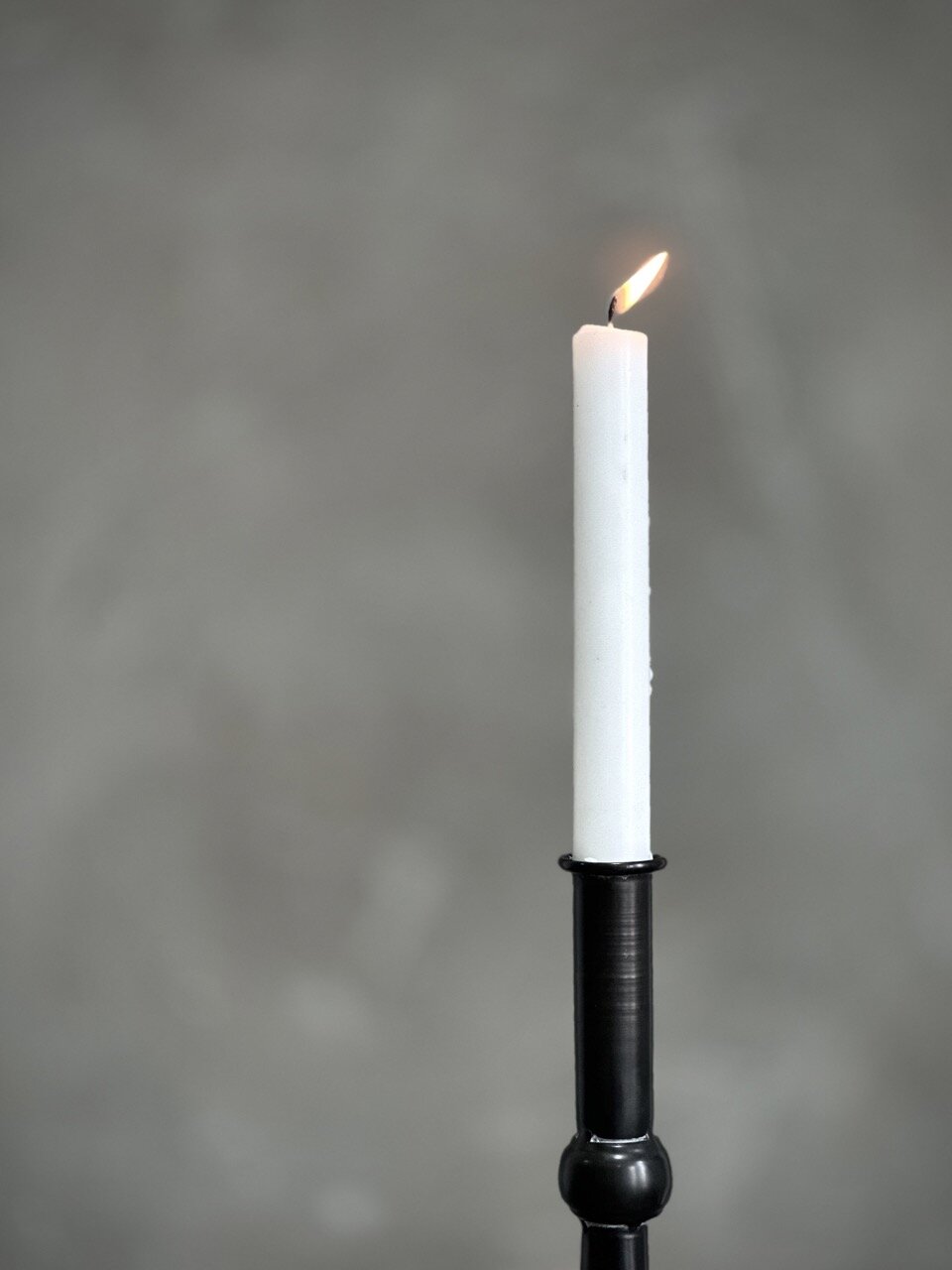 MILES candle holder, antique black