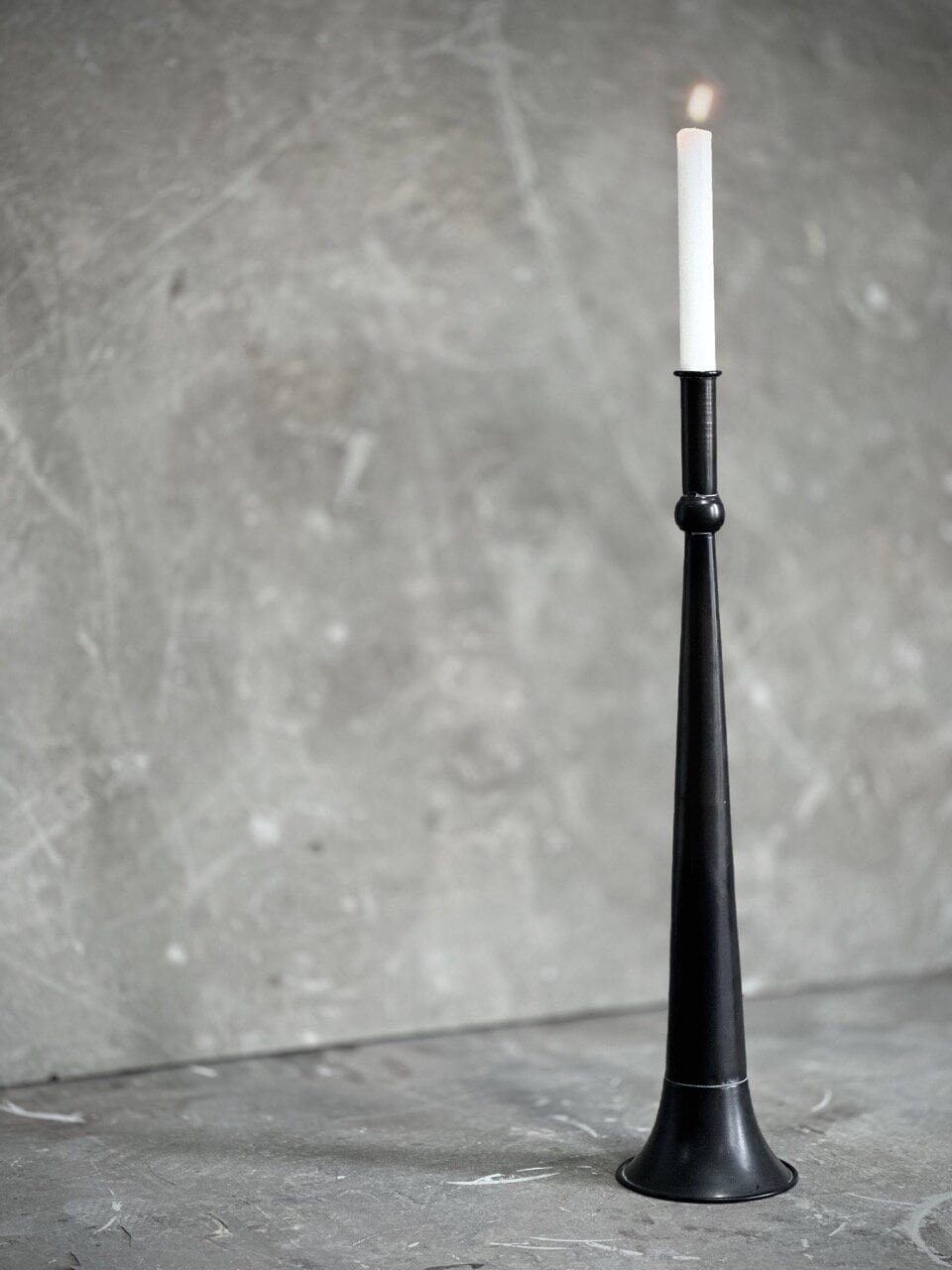 MILES candle holder, antique black