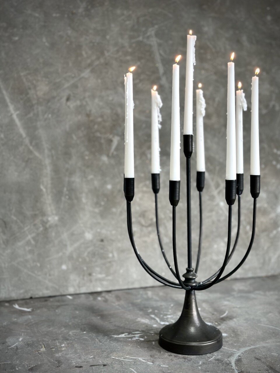 NOVE candelabra 9 arms, antique