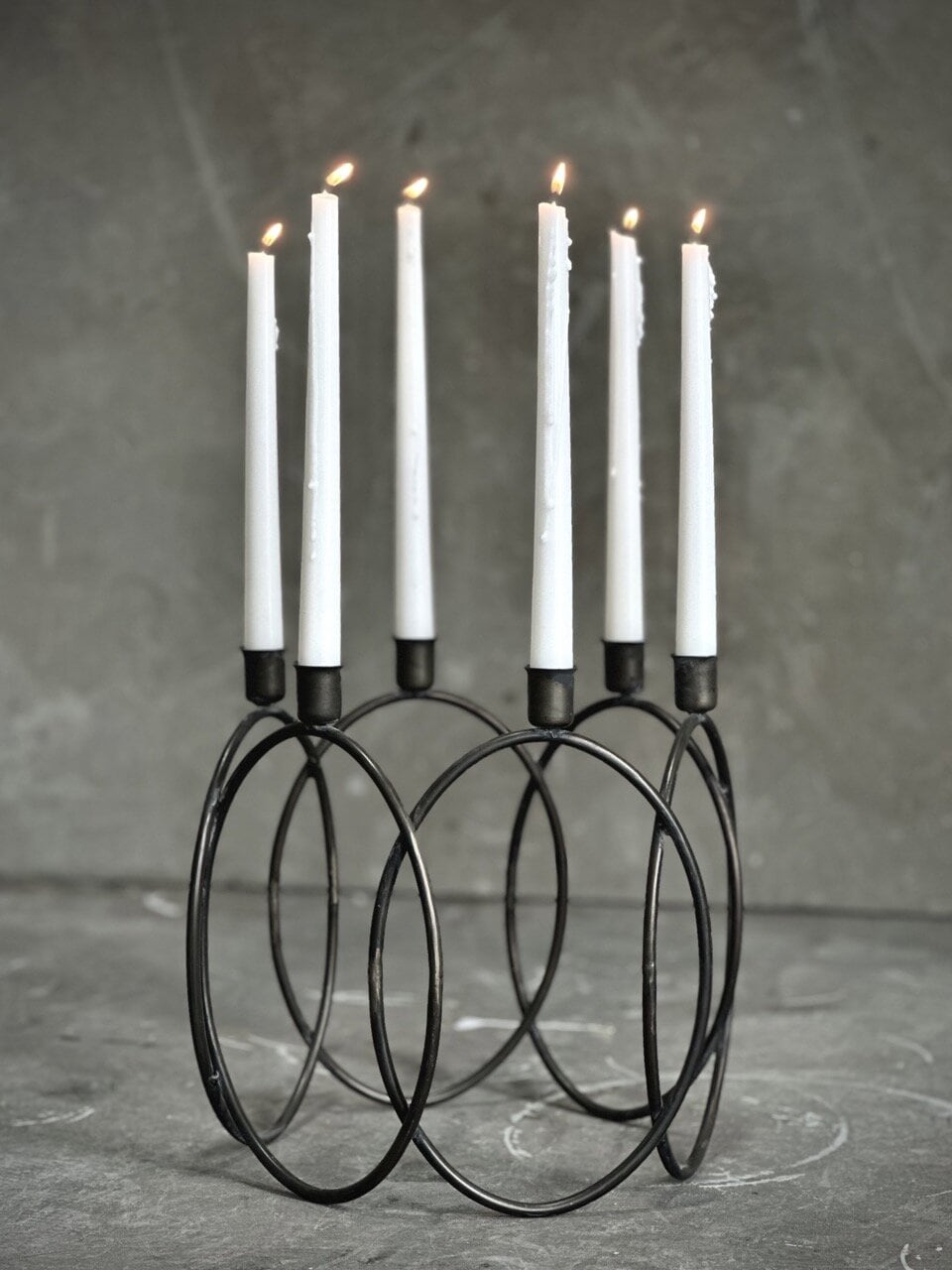 ENAM candleholder 6 arms, antique