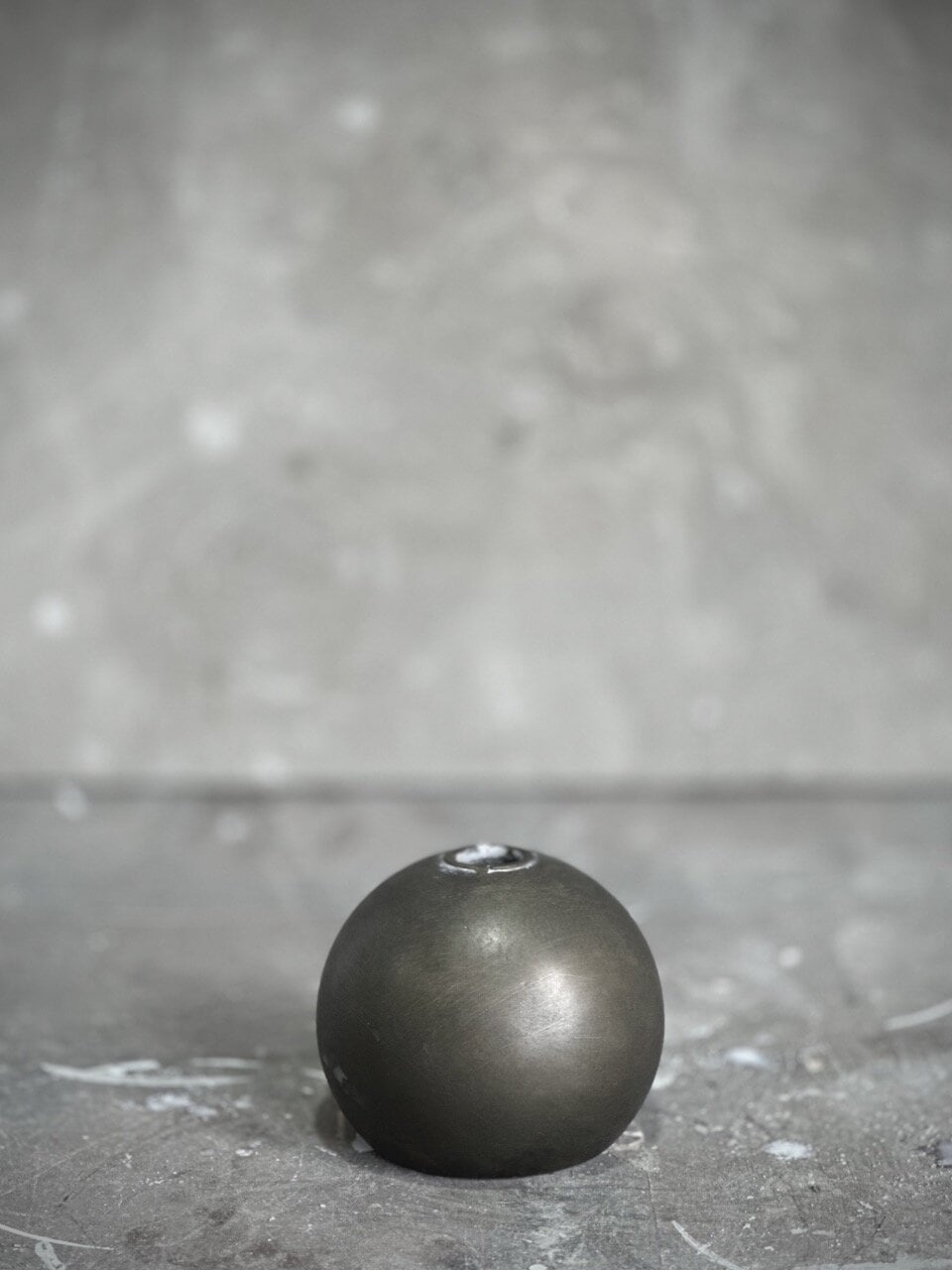 PALLO round candle holder, antique