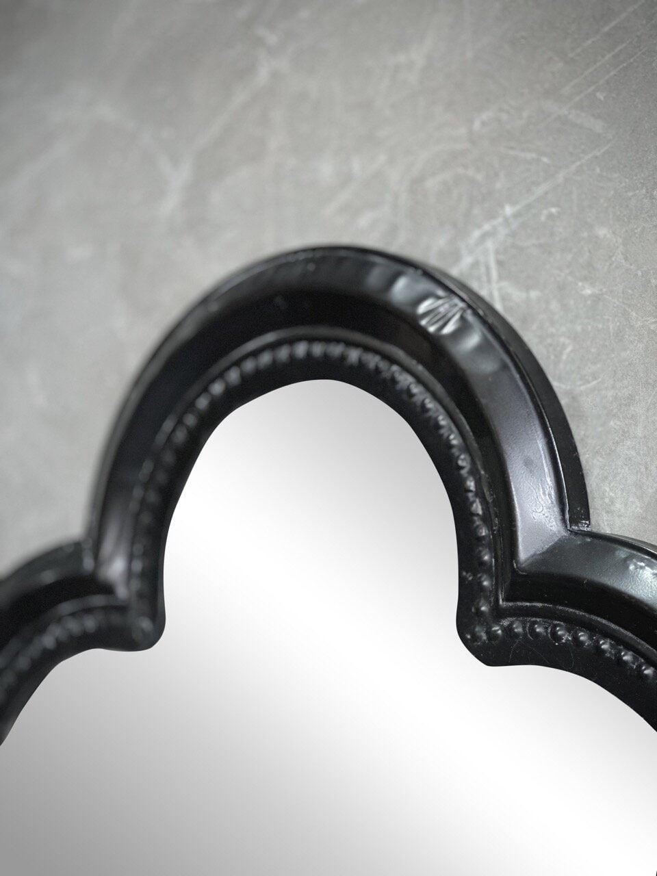 PEJO metal mirror, antique black