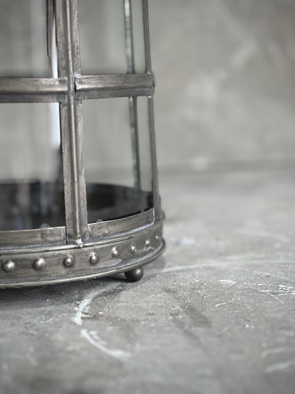 CALMO metal lantern, antique
