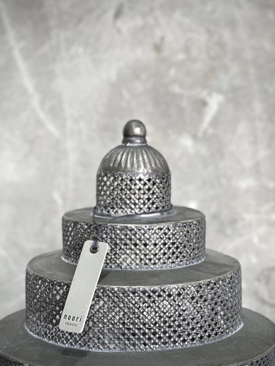 CALMO metal lantern, antique