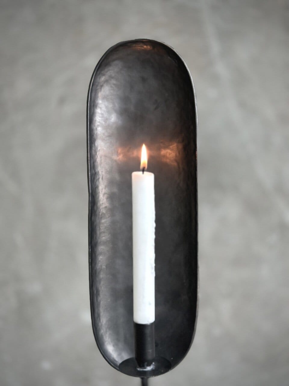 NOON candle holder, antique black