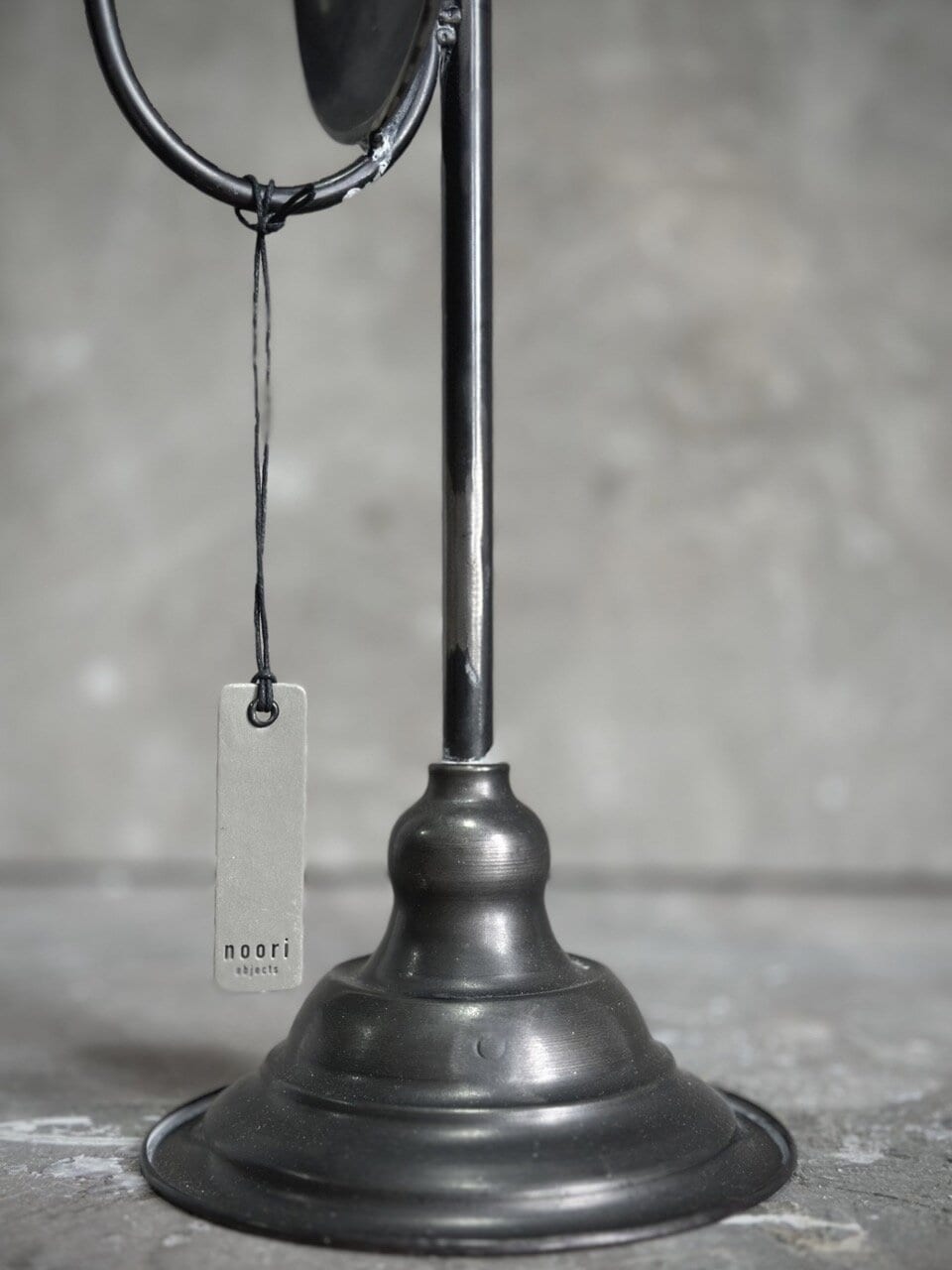 NOON candle holder, antique black