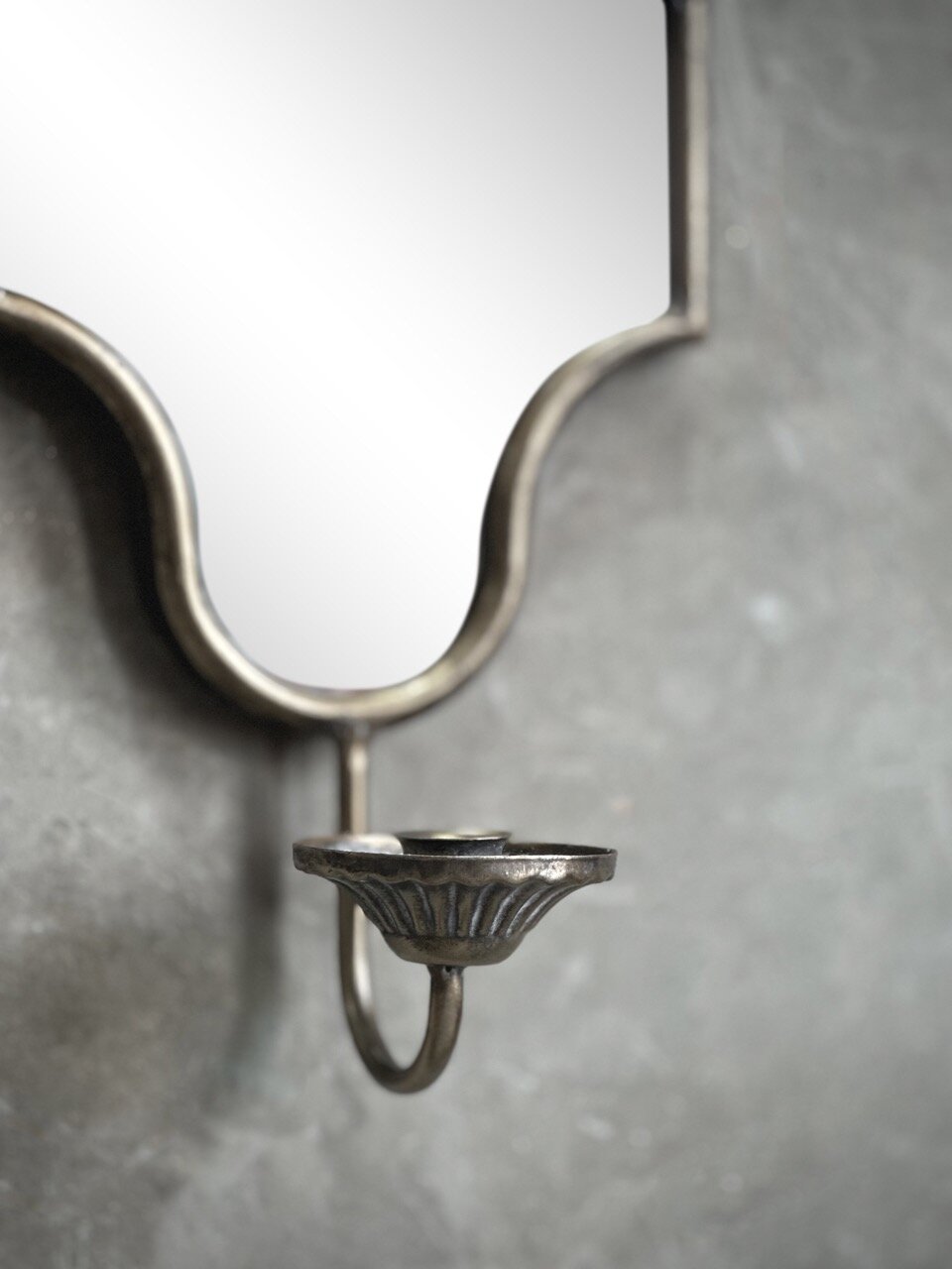 SOO wall candle holder, antique gold