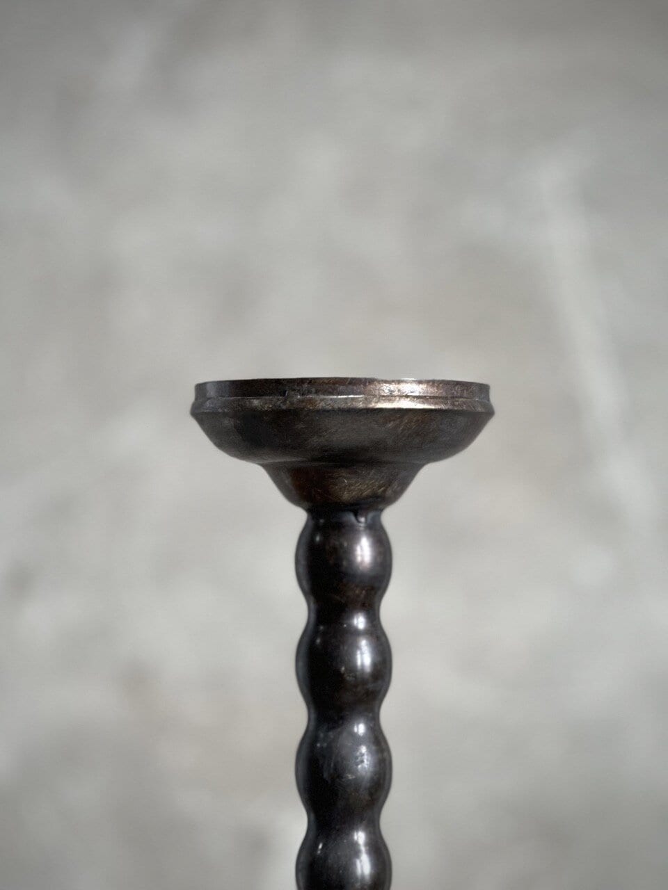 BOLLE candle holder, antique brown