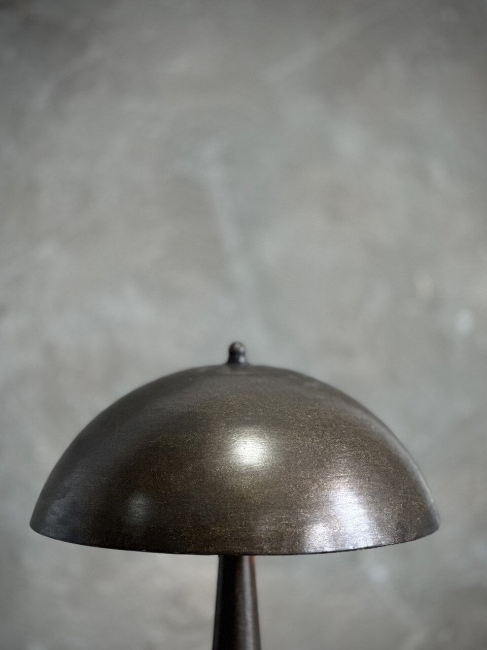 MOGU metal lamp with metal shade, antique brown