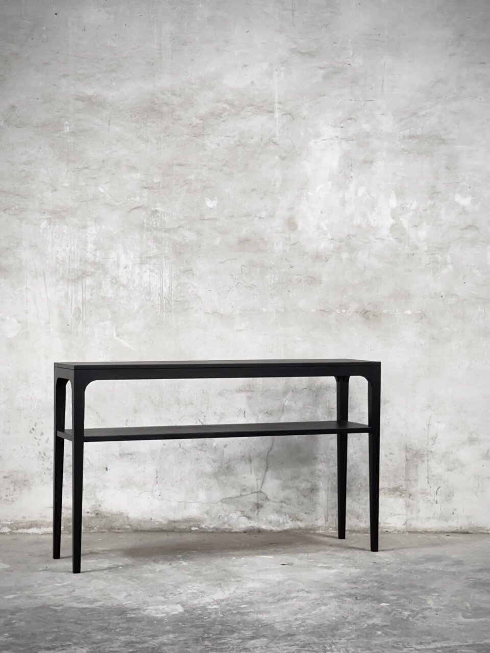 NORMA console table, black stain