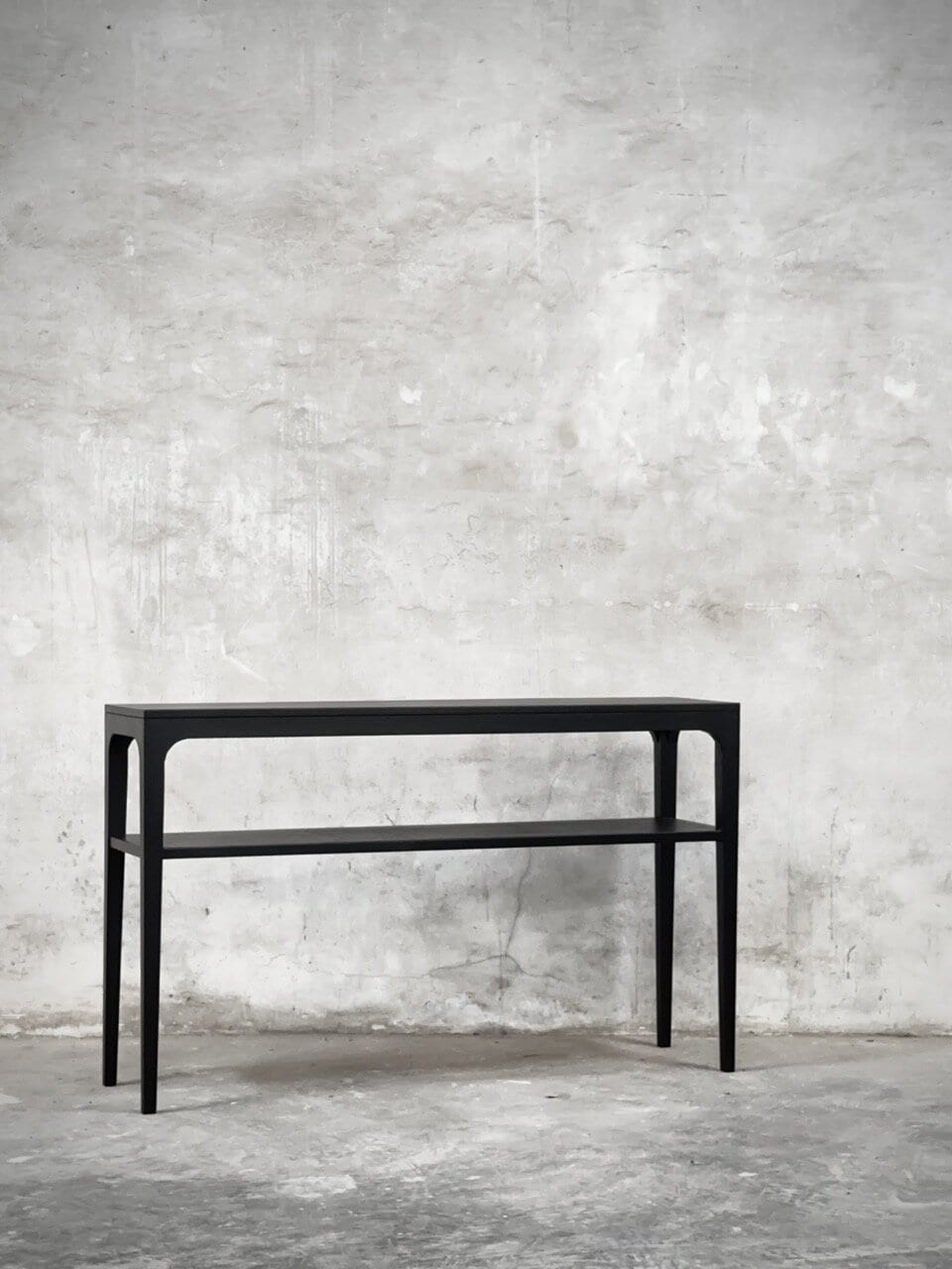 NORMA console table, black stain