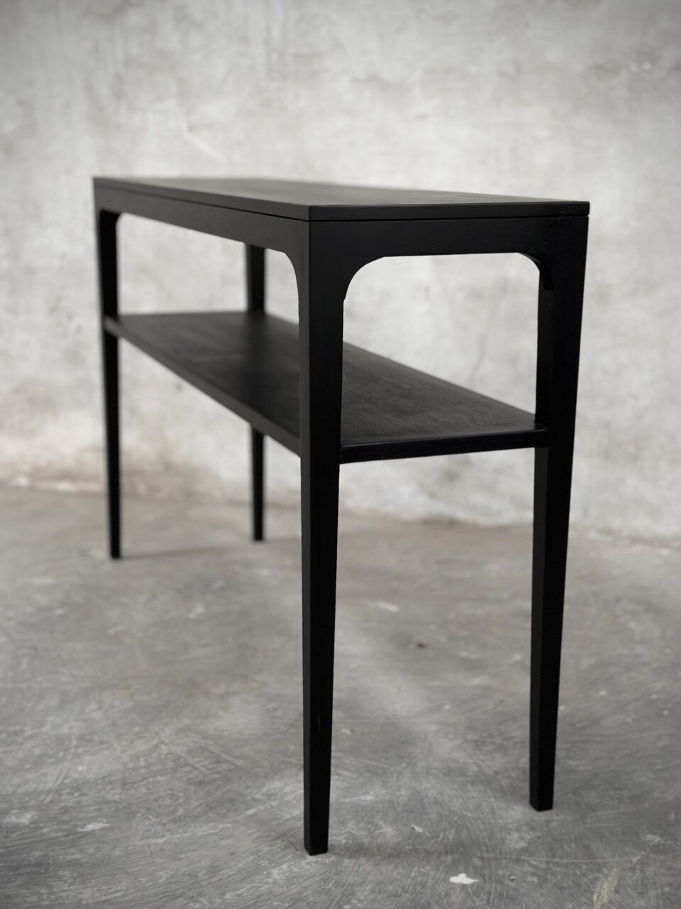 NORMA console table, black stain