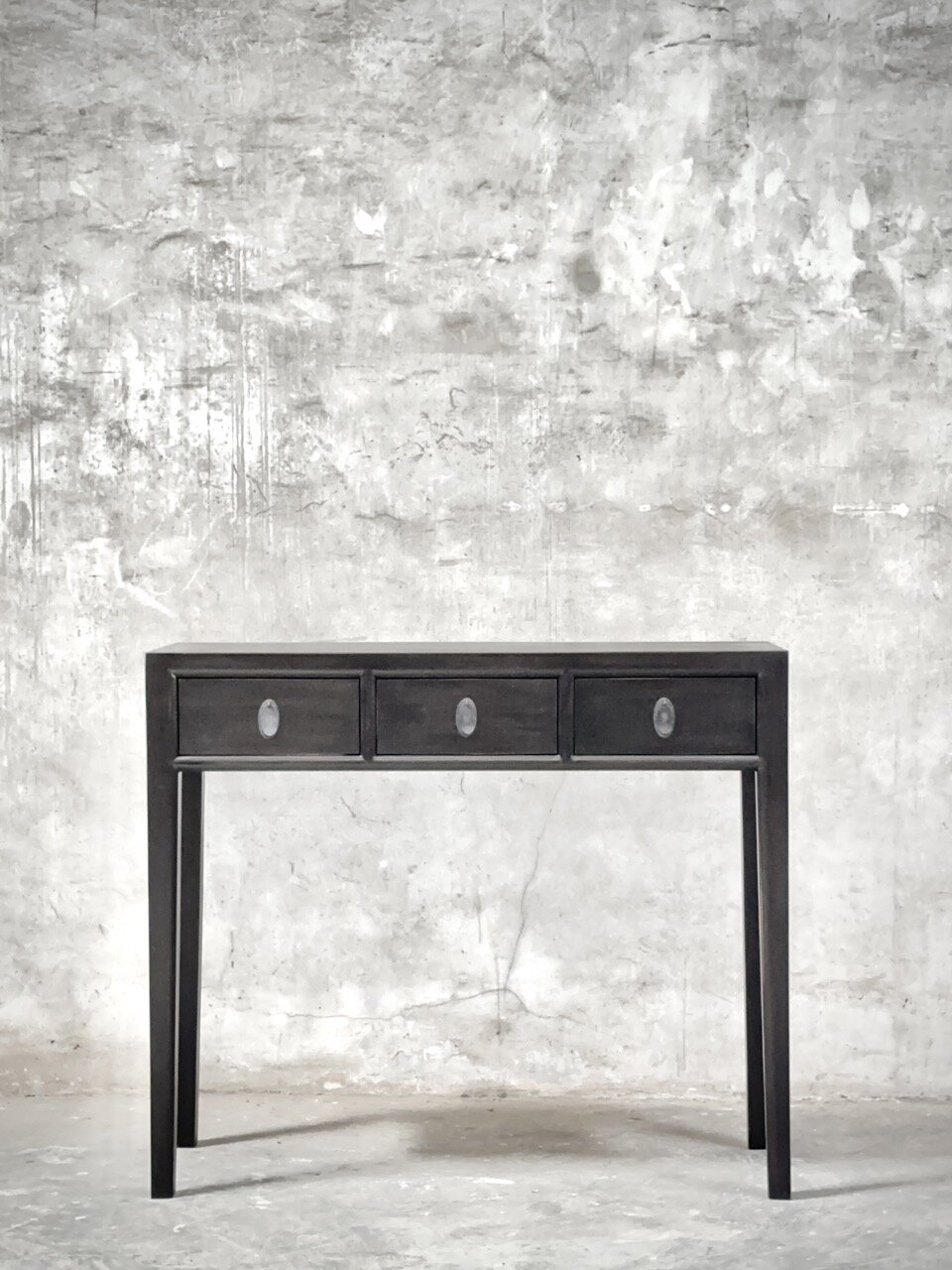 BONG console table small 3 drawers, china black