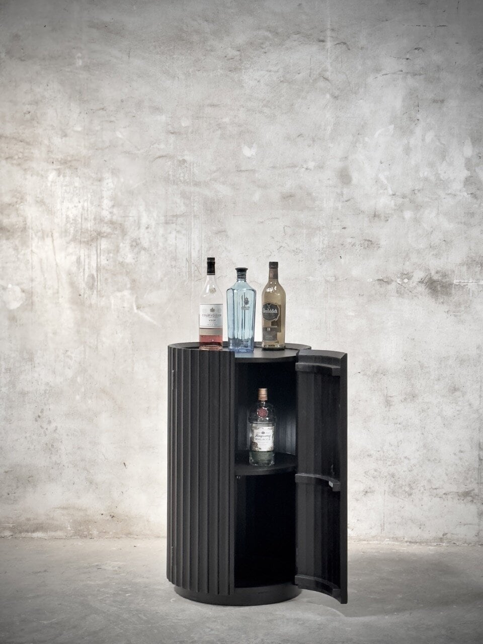 SAVOY round bar/sidetable, black