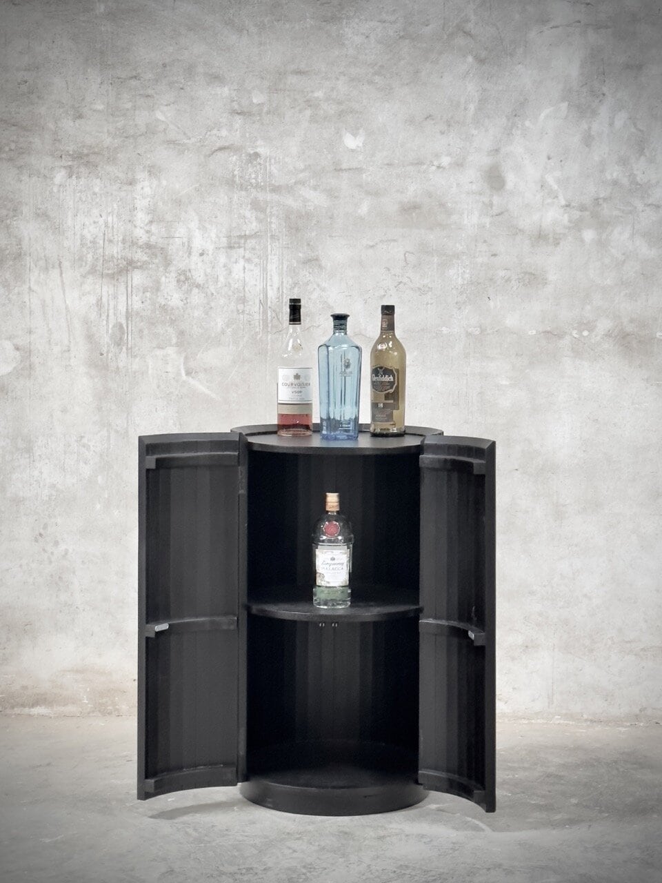 SAVOY round bar/sidetable, black