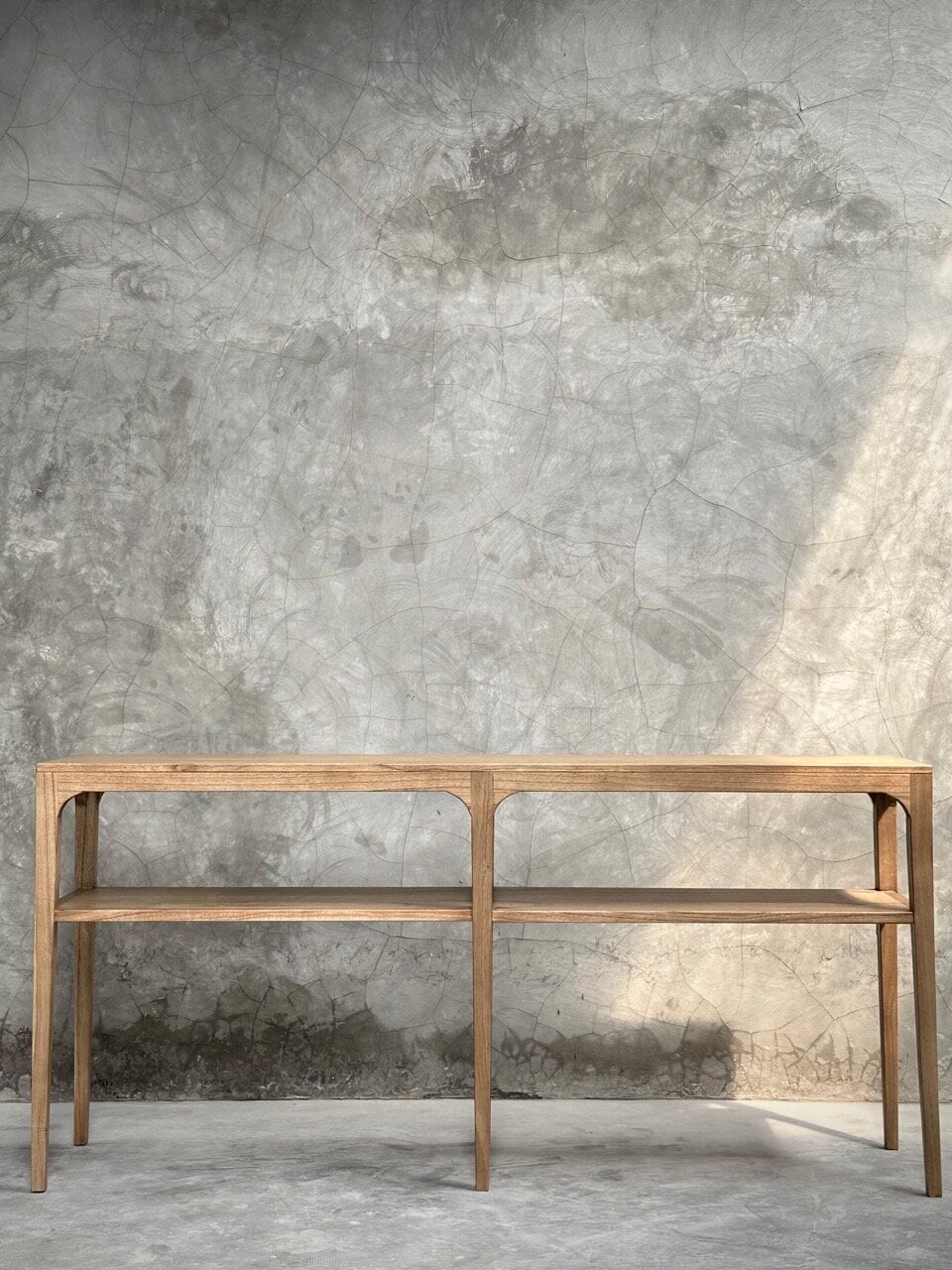 NORMA console table 6 legs, natural