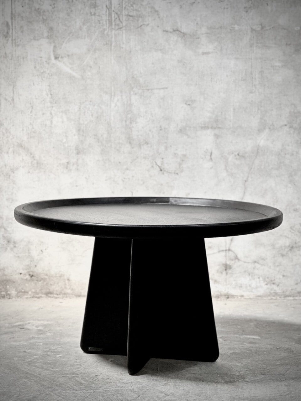 SOGO round coffee table, black