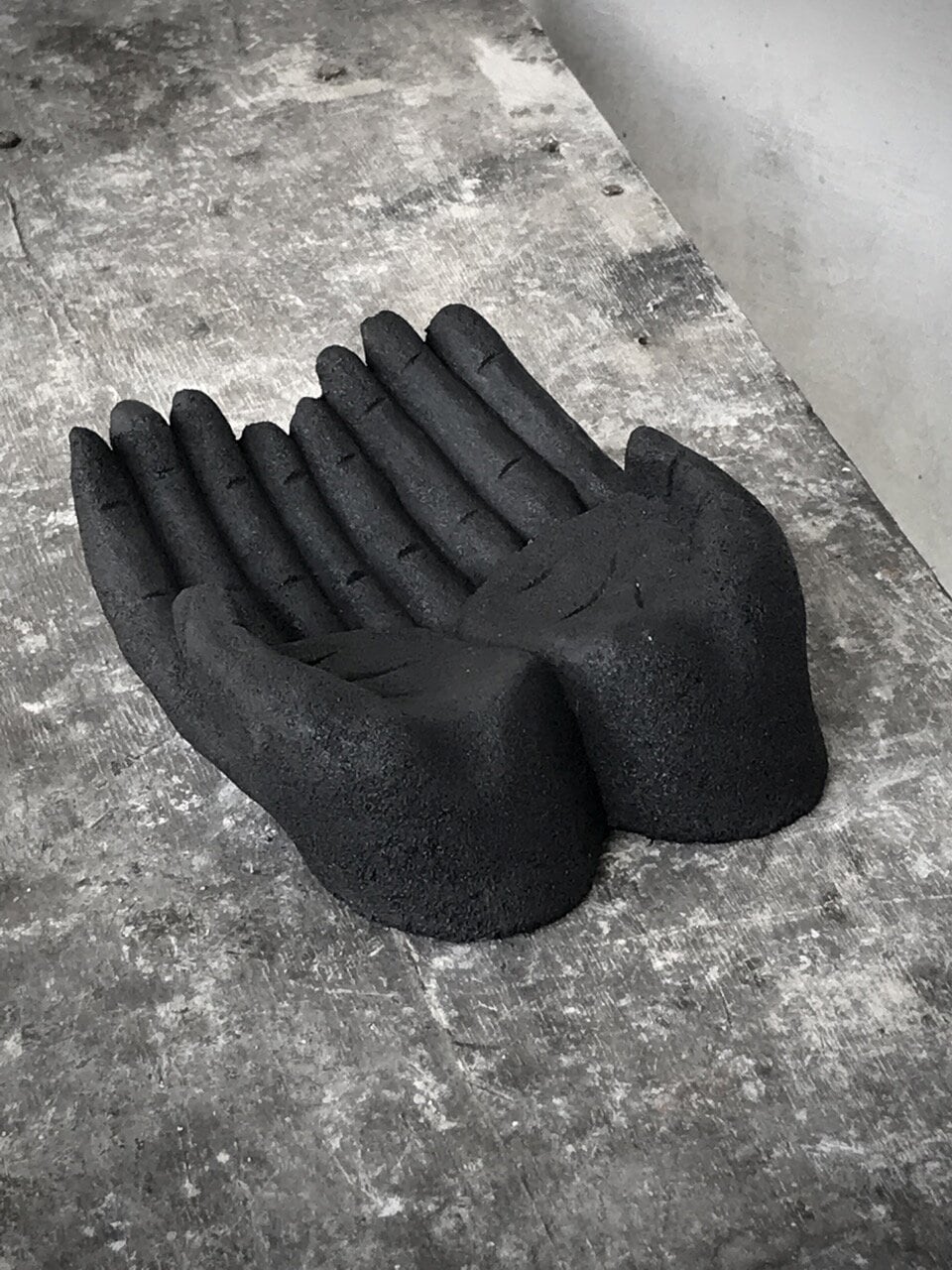 GIVING HANDS, black antique