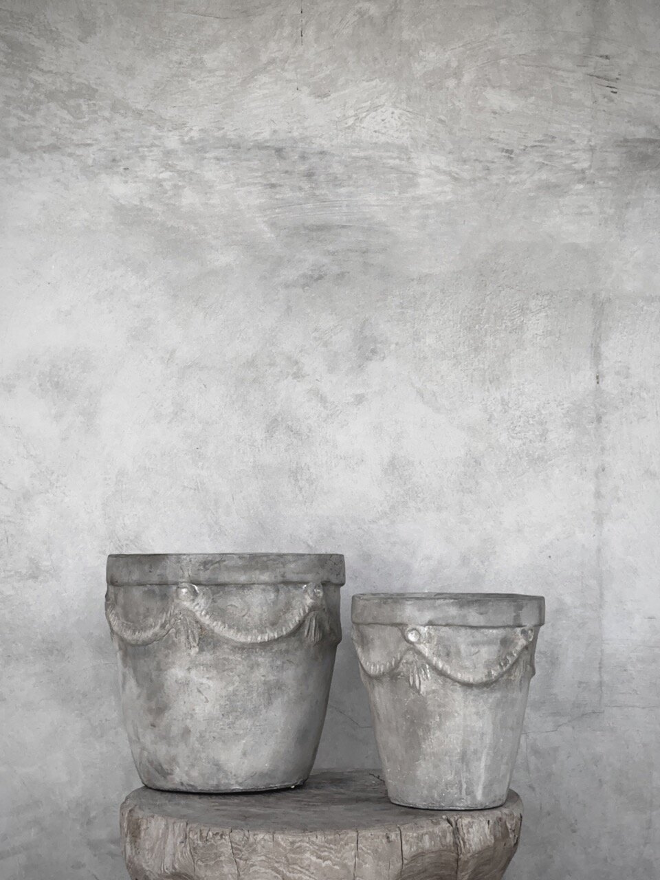 RITNO pots set 2, grey antique