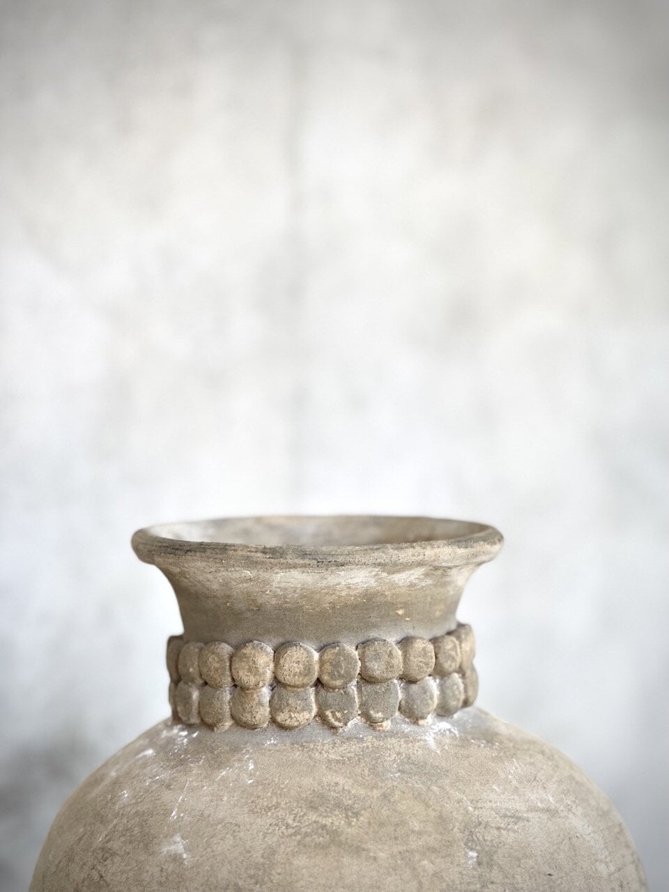 DEWI vase dots, grey antique